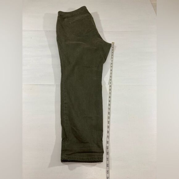 Torrid Women’s 22R Olive Green Boyfriend Jeans Distressed Straight Leg Grunge - Picture 12 of 13